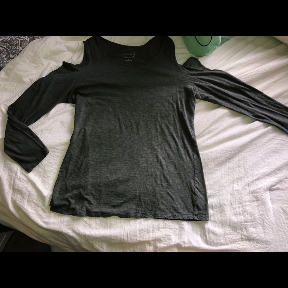 Gray inc off shoulder shirt